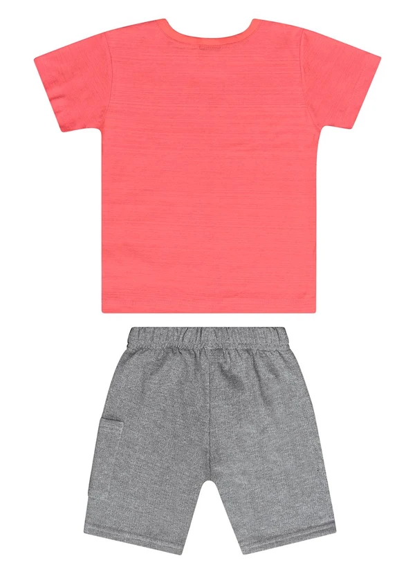 Guloseima - Conjunto com Camiseta e Bermuda Vermelho 2