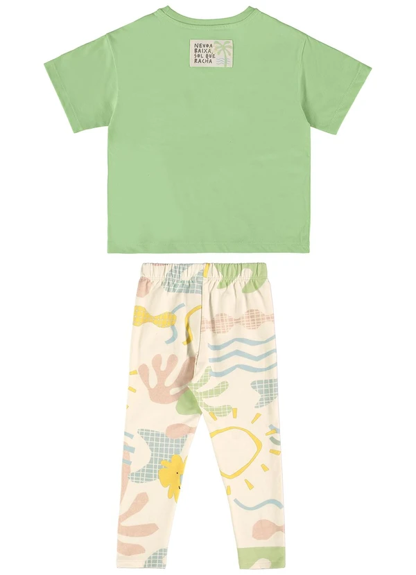 Três e Já - Conjunto com Camiseta e Calça Verde 4