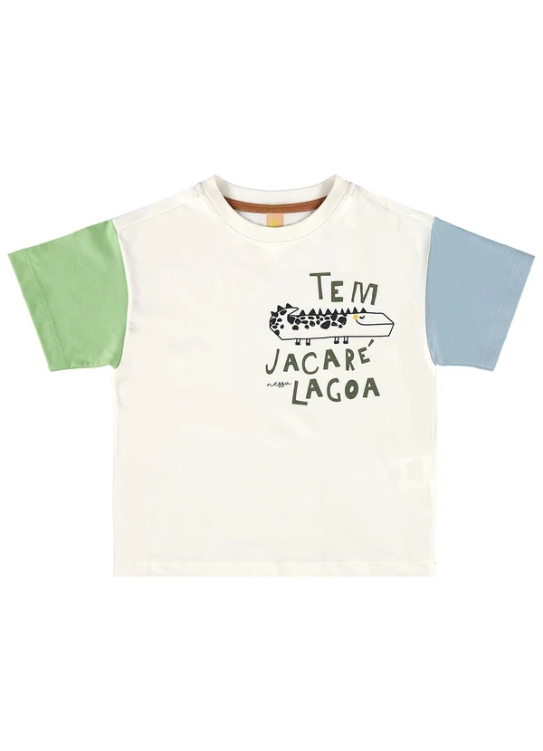 Três e Já - Conjunto com Camiseta e Short Bege 4