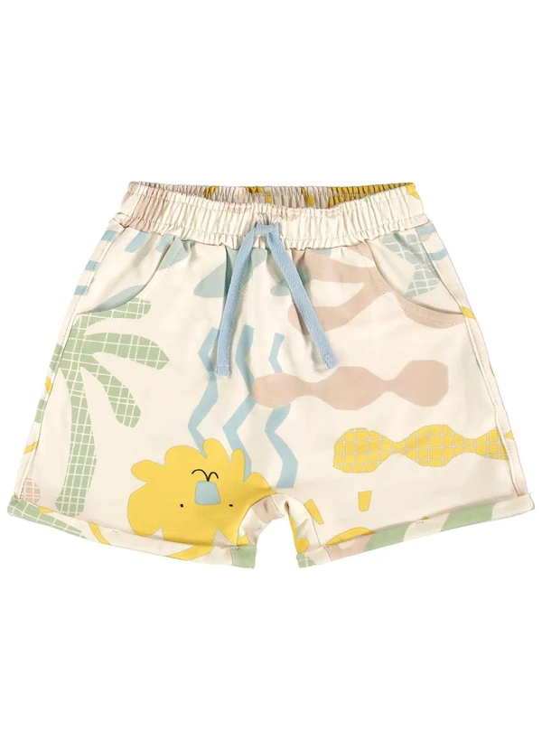 Três e Já - Conjunto com Camiseta e Short Bege 6