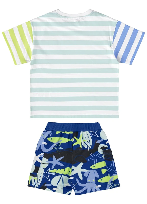 Três e Já - Conjunto com Camiseta e Short Branco 3