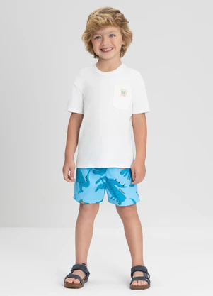 Conjunto com Camiseta e Short Up Baby Branco - UP BABY