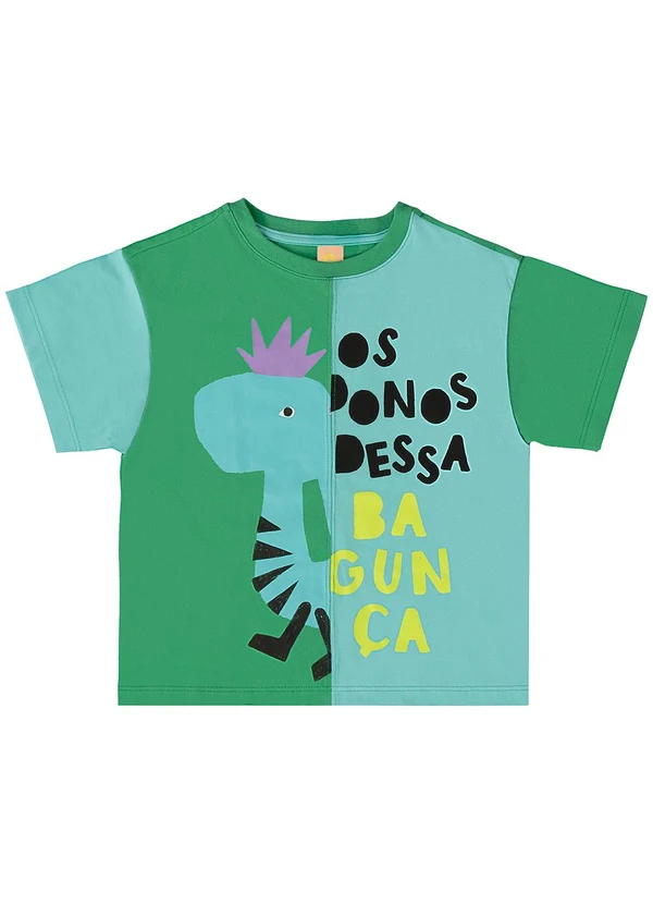 Três e Já - Conjunto com Camiseta e Short Verde 5
