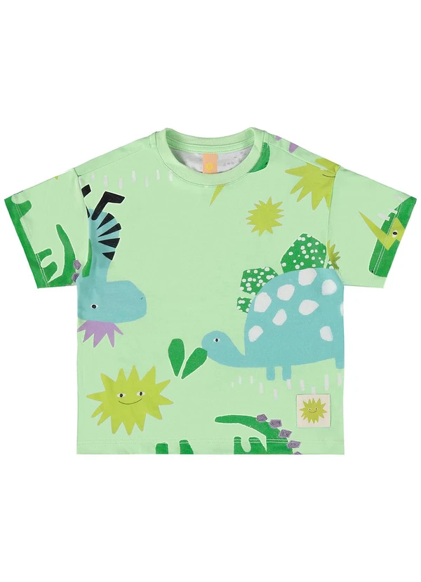 Três e Já - Conjunto com Camiseta e Short Verde 4