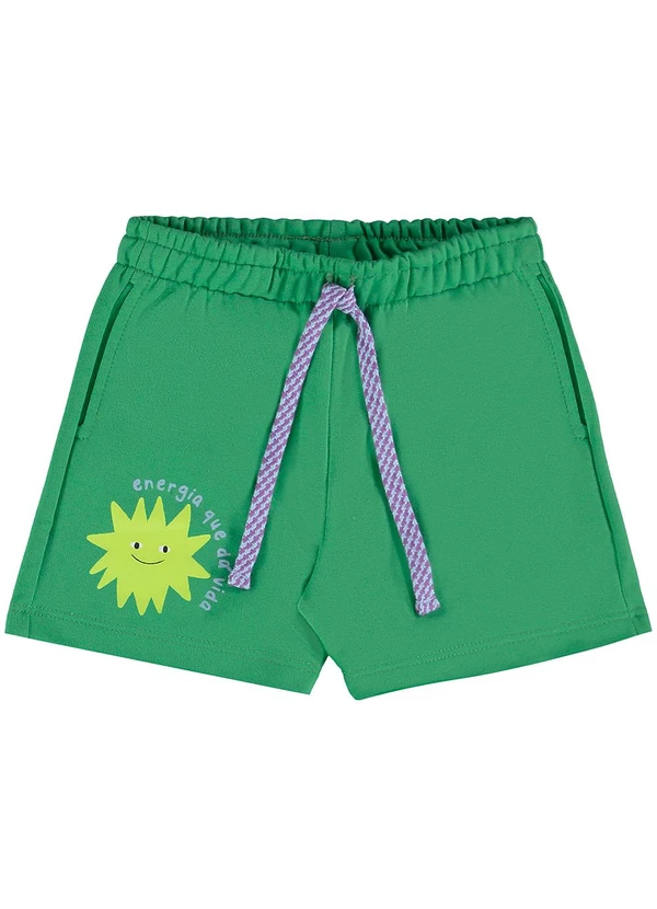 Três e Já - Conjunto com Camiseta e Short Verde 6