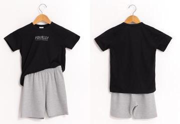 Conjunto com Camiseta Preto