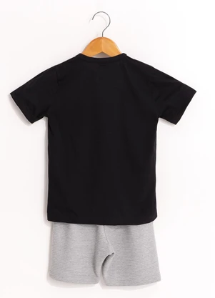 Multimarcas - Conjunto com Camiseta Preto - MULTIMARCAS