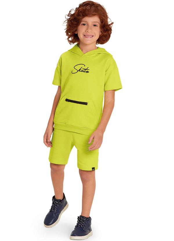 Marisol - Conjunto com Capuz Moletom Menino Verde