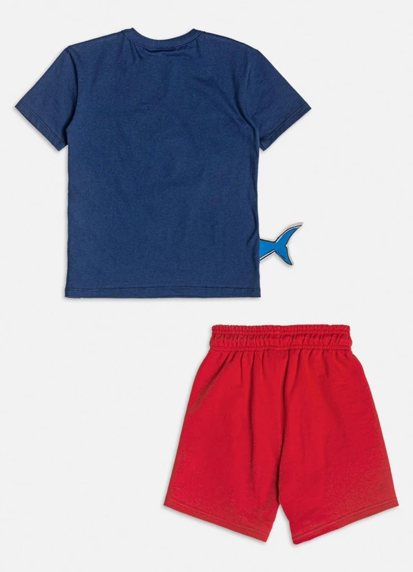 Youccie - Conjunto com Estampa de Tubarão Vermelho 4