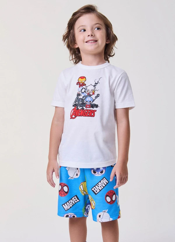 Bimbi - Conjunto com Estampa dos Avengers Azul 1
