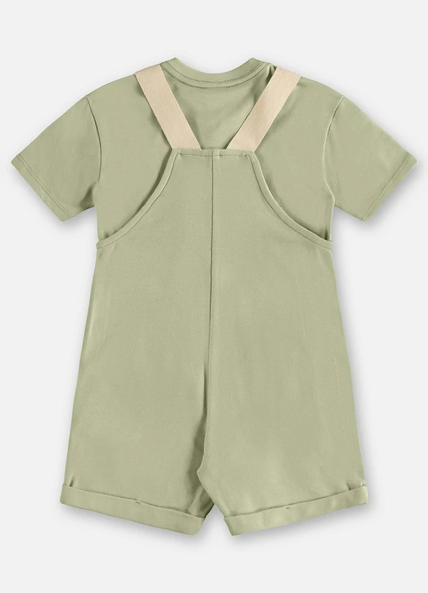Up Baby - Conjunto com Jardineira e Camiseta Verde 2