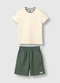 Carinhoso - Conjunto com Linho & Bordado Off White - variação: Off White