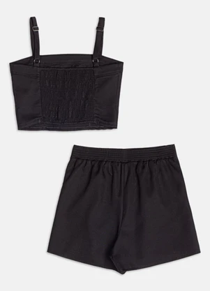 Authoria - Conjunto com Pregas  Preto - AUTHORIA