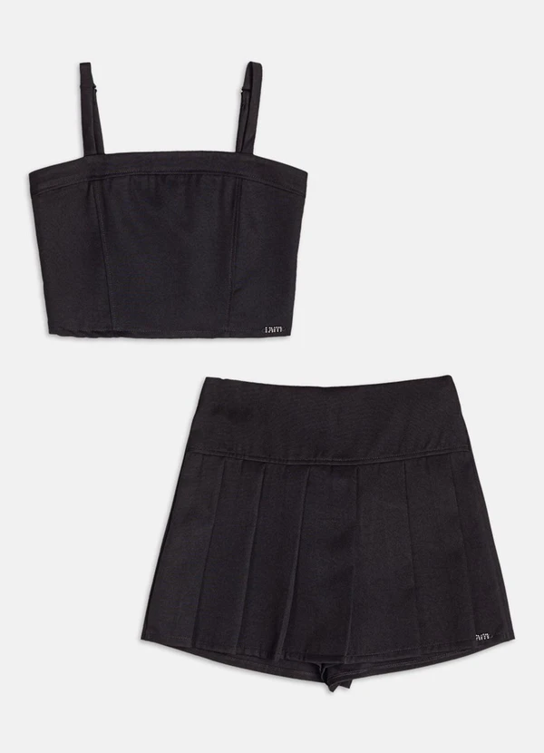 Authoria - Conjunto com Pregas  Preto