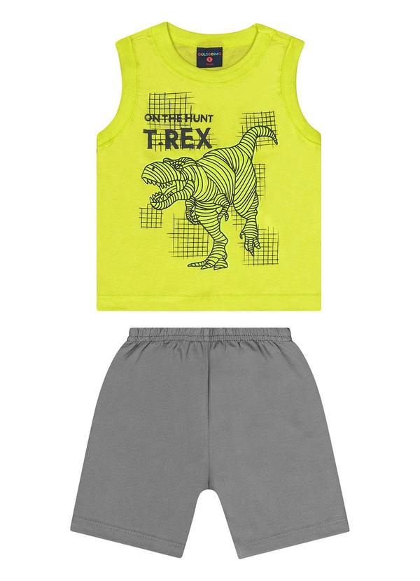 Guloseima - Conjunto com Regata e Bermuda Amarelo