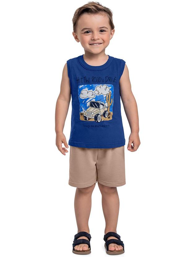 Bee Loop - Conjunto com Regata e Bermuda Azul