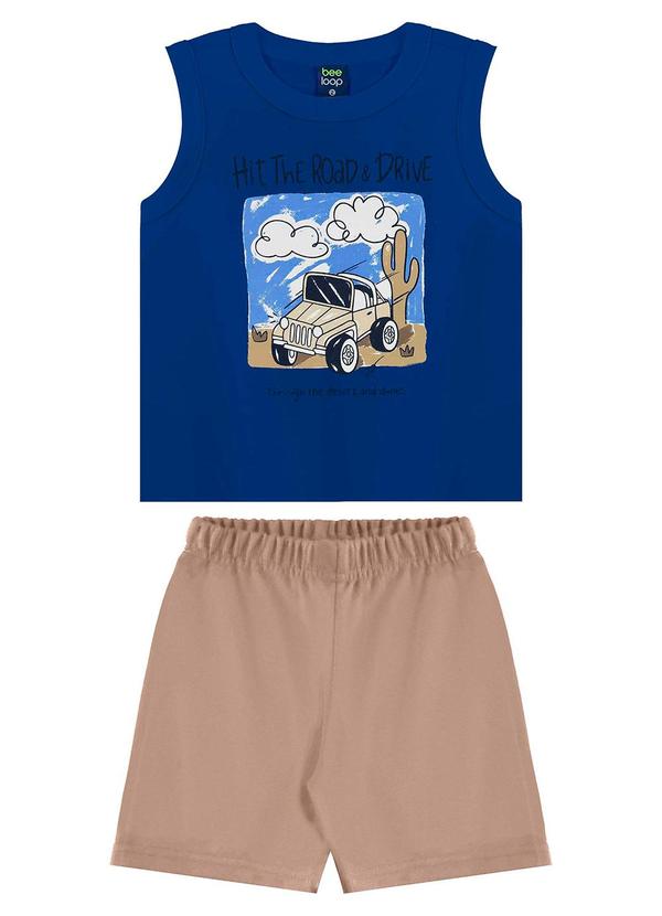 Bee Loop - Conjunto com Regata e Bermuda Azul 2