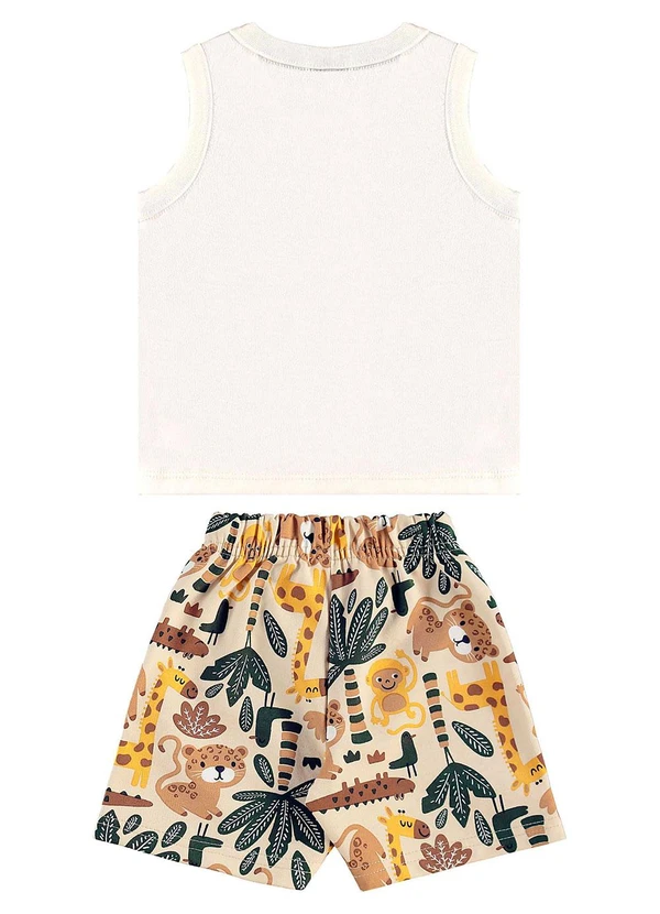 Bee Loop - Conjunto com Regata e Bermuda Bege 3