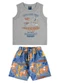 Bee Loop - Conjunto com Regata e Bermuda Verde - variação: Cinza