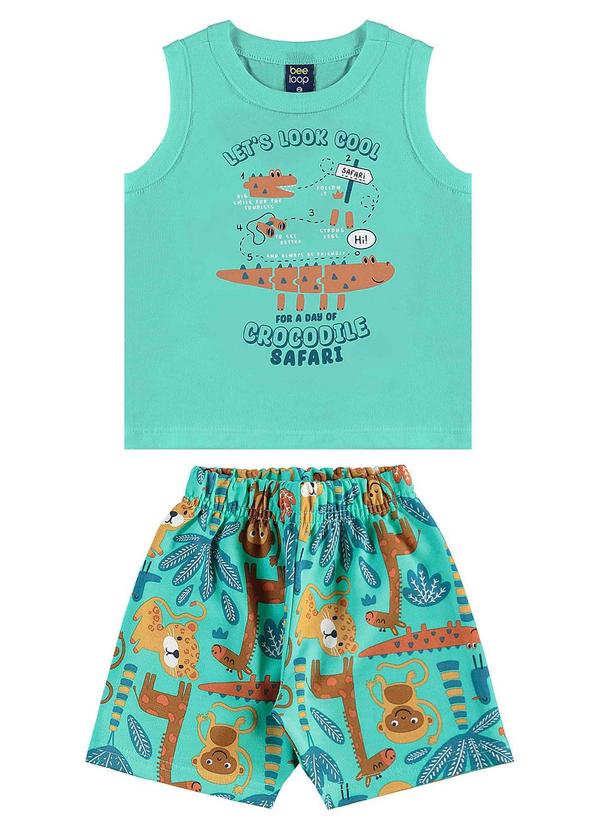 Bee Loop - Conjunto com Regata e Bermuda Verde