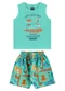 Bee Loop - Conjunto com Regata e Bermuda Bege - variação: Verde