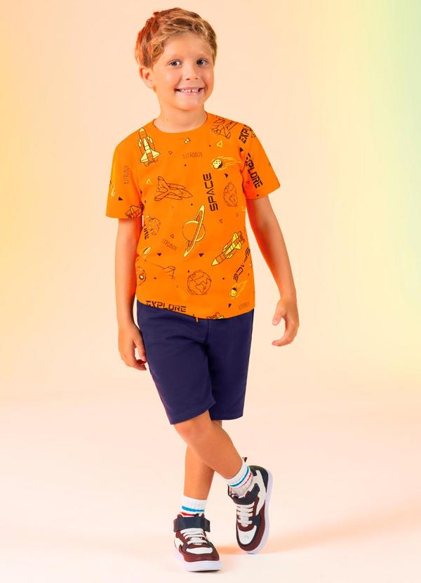 Cativa Kids - Conjunto Comfort Estampado Amarelo