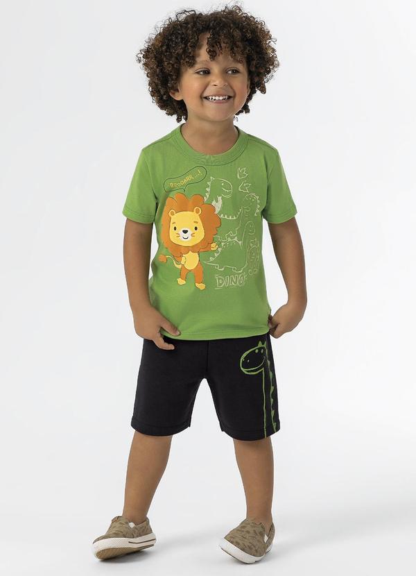 Cativa Kids - Conjunto Comfort Estampado Verde
