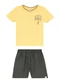 Malwee Kids - Conjunto Coqueiro com Bermuda Sarjada Amarelo - variação: Amarelo