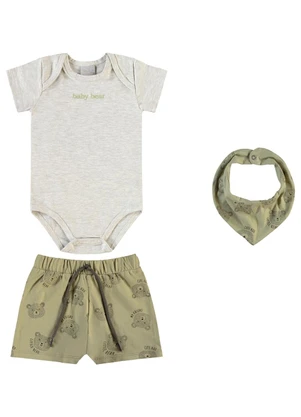 Pulla Bulla - Conjunto Cotton Leve Cinza - PULLA BULLA