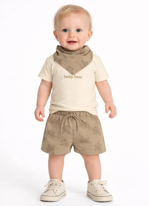 Pulla Bulla - Conjunto Cotton Leve Marrom - PULLA BULLA