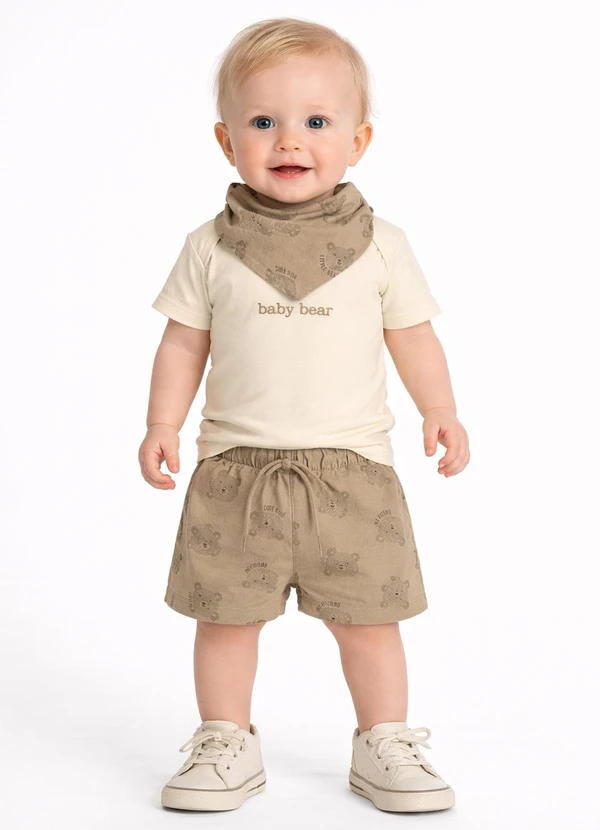 Pulla Bulla - Conjunto Cotton Leve Marrom