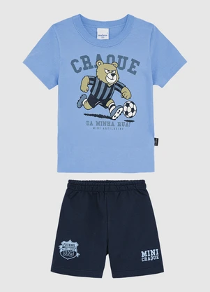 Malwee Kids - Conjunto Craque em Moletinho Azul - MALWEE KIDS