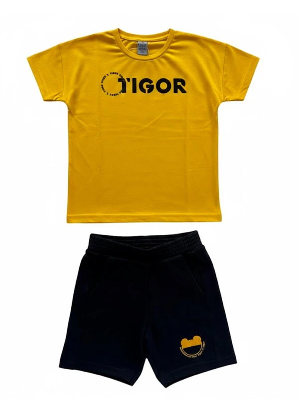 Tigor T Tigre - Conjunto Curto Amarelo