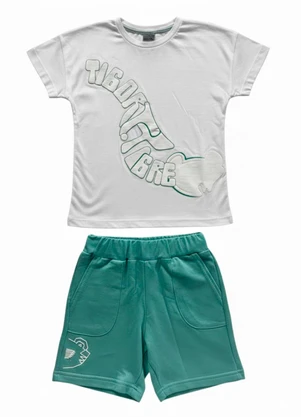 Tigor T Tigre - Conjunto Curto Branco - TIGOR T TIGRE