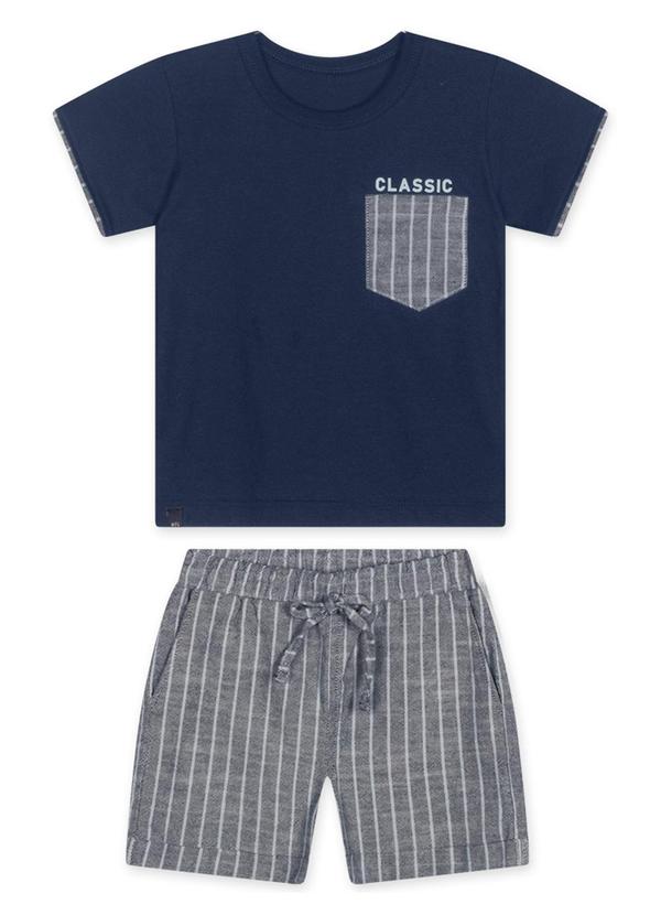 Marisol - Conjunto Curto Infantil Azul