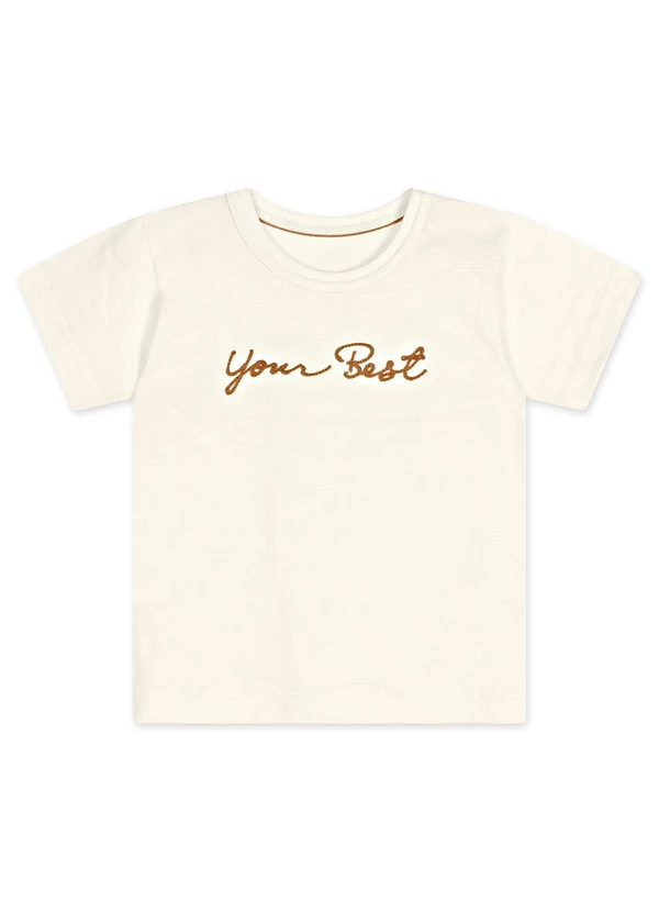 Marisol - Conjunto Curto Infantil Bege 3