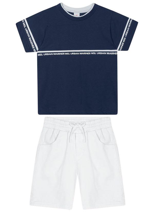 Marisol - Conjunto Curto Infantil Menino Azul