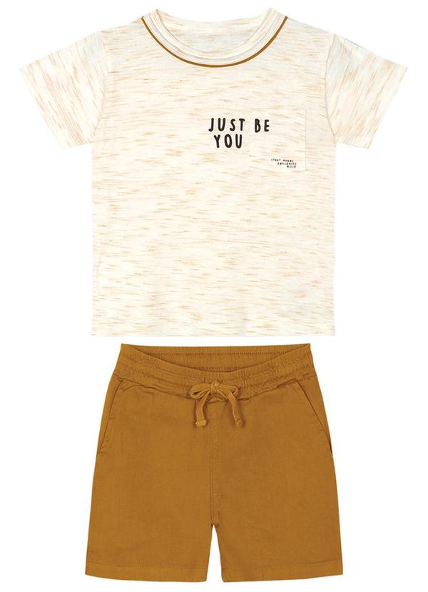 Marisol - Conjunto Curto Infantil Menino Bege 2