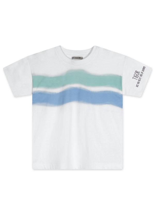 Tigor T Tigre - Conjunto Curto Infantil Masculino Branco 2
