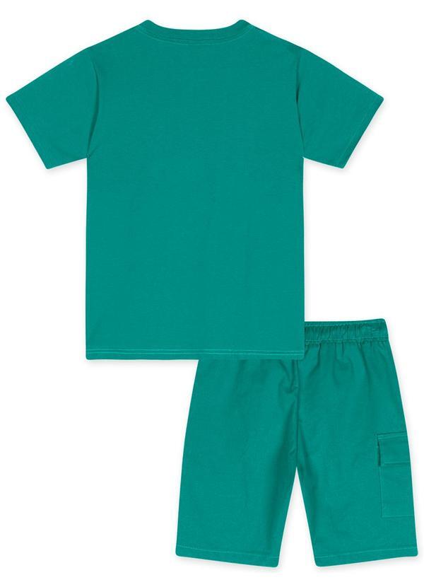 Tigor T Tigre - Conjunto Curto Infantil Menino Verde 3