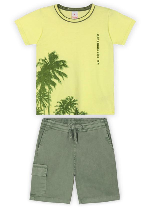 Marisol - Conjunto Curto Infantil Menino Verde