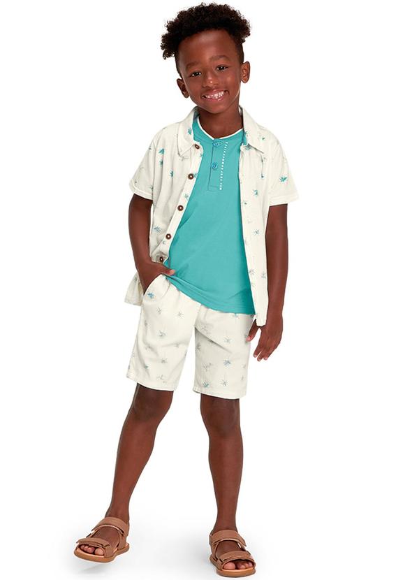 Marisol - Conjunto Curto Infantil Menino Verde