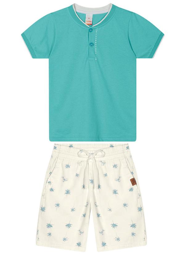 Marisol - Conjunto Curto Infantil Menino Verde 2