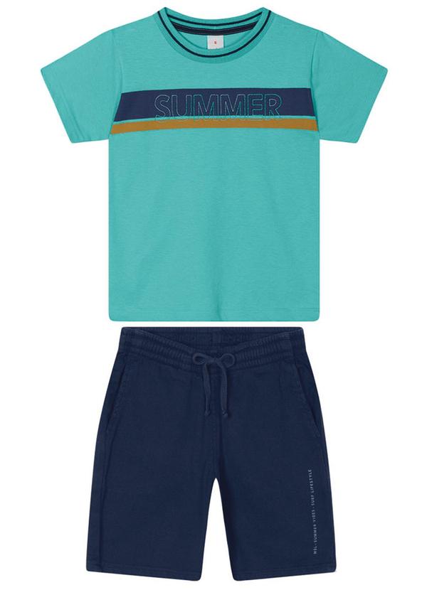 Marisol - Conjunto Curto Infantil Menino Verde
