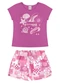 Elian - Conjunto Curto Infantil Menina Verão Rosa - variação: Rosa