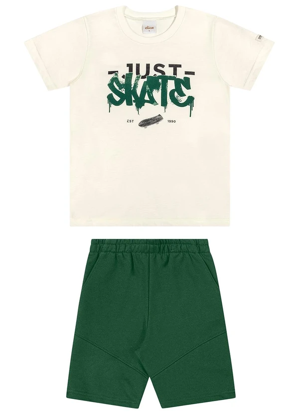 Elian - Conjunto Curto Infantil Menino Urban Bege 2