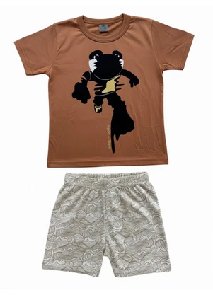 Tigor T Tigre - Conjunto Curto Marrom - TIGOR T TIGRE