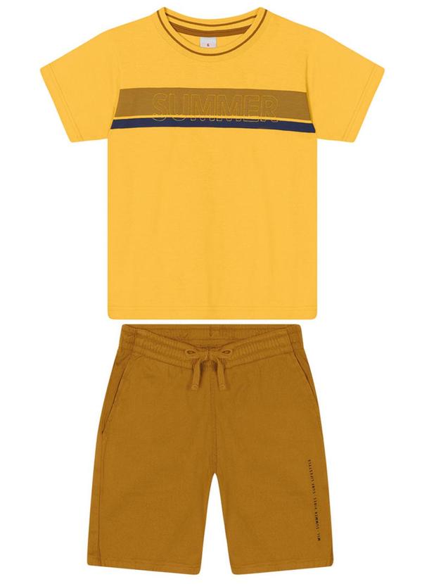 Marisol - Conjunto Curto Menino Amarelo