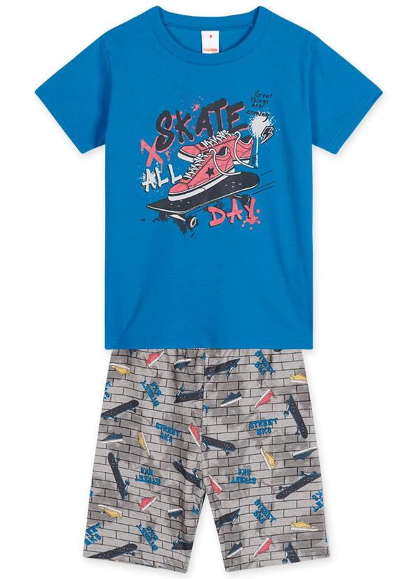 Marisol Play - Conjunto Curto Menino Infantil Azul