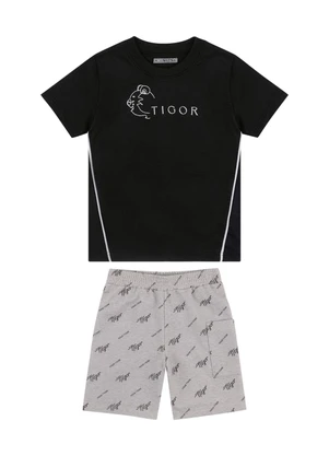 Tigor T Tigre - Conjunto Curto Menino Preto - TIGOR T TIGRE